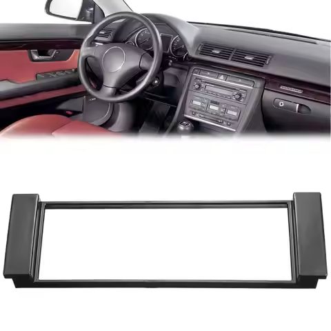 1 Pcs Car CD Stereo Radio Panel Frame For A3 8L 2001-2003 For A6 4B 2000-2001 Car Radio Panel Frame 