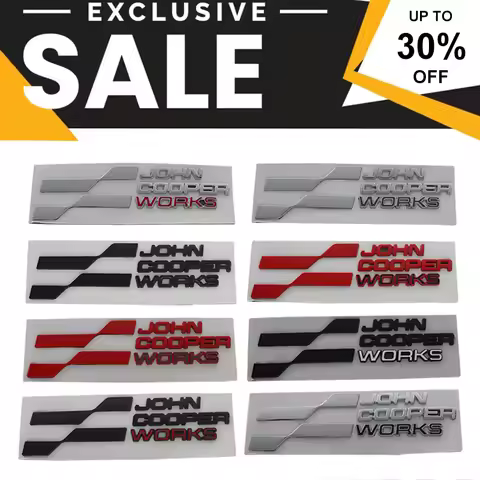 3D Premium JCW John Cooper Works car Hood Fender trunk Rear Bonnet Decal Emblem Badge Sticker For F6