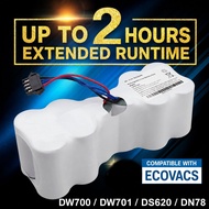 Ecovacs Vacuum Battery For DW700 DW701 DN78 DS620 etc 12V 3000mAh Robotic Cleaner