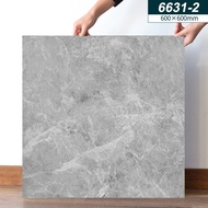 Lucky Home กระเบื้องยาง กระเบื้องยางลายหินอ่อน 60x60cm หนา 2.3 มม.ปาเก้ลายไม้ กาวในตัว กันน้ำกันลื่น