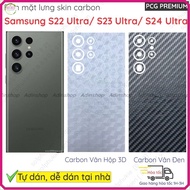 (Combo of 2 premium stickers) carbon skin back sticker for Samsung S24 ultra/ Samsung S23 ultra 5G/ 