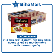 [THÙNG 30 GÓI] - MASAN - Chin-su Phở Story (không thịt) hương vị Phở bò truyền thống nước trong Phở 