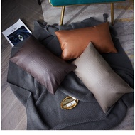 Cushion Cover PU Leather Two Sided Sofa Pillow Cover Pillow Case 50x50 45x45 30x50cm Italian Simple 
