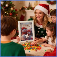Gumball Machine Picture Frame Christmas Snowman Treat Storage Gumball Machine Photo Frame for Kid Bo