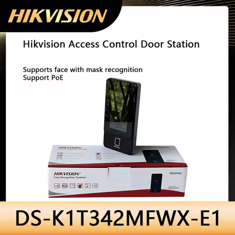 Hikvision DS-K1T342MFWX-E1 NEW Face Recognition Terminal Supports face with mask recognition 4.3-inc