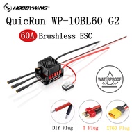 HOBBYWING QuicRun WP-10BL60 60A G2 Brushless ESC Waterproof 2-3S Lipo for 1/10 RC Crawler On-road Bu