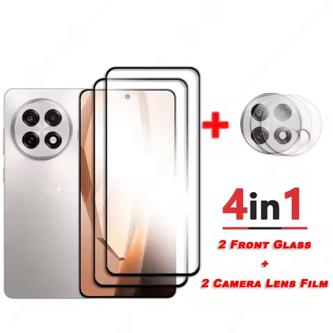 For OnePlus 13R Glass Screen Protector For OnePlus Ace 5 Pro Black Edge Protective Film Camera Lens 