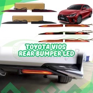 Toyota Vios 2022-2025 Facelift LED Rear Bumper Reflector LED Light Rear Brake Light Running Signal D
