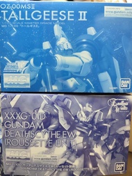 套裝優惠 高達 MG 多魯基斯 II TALLGEESE II OZ-00MS II + DEATHSCYTHE EW (ROUSSETTE UNIT) 死神 EW 蝠翼裝備 XXXG-01D 1/1