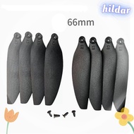 HILDAR Remote Control Drone Parts, Black Universal Folding Propeller Blades, 58mm/66mm Plastic Quadc