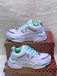 Sepatu sneaker cewek Pro Att LJX 21 putih tosca sz 37-40 (FREE KAOS KAKI)