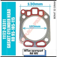 MESIN KUBOTA RD 105 HEAD GASKET, KUBOTA RD 105 ENGINE GASKET RD 115 KUBOTA ENGINE GASKET (10.5 PK)