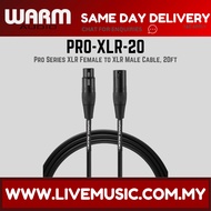 Warm Audio Pro Series XLR Female to XLR Male Cable, 6ft 10ft 15ft 20ft 25ft