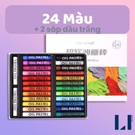 Bộ Sáp Dầu 12/24/36/48 màu Soft Oil Pastel Kèm Dụng Cụ Vẽ Cơ Bản