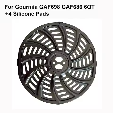 Baking Tray For Gourmia GAF698 GAF686 6QT Carbon Steel Pan with 4 Silicone Pads Non-stick Roasting R