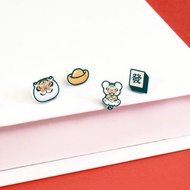 我不是胖虎經典系列-造型耳環組-樂不思蜀款