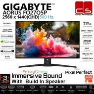 GIGABYTE AORUS FO27Q5P (2560 x 1440P) QHD QD-OLED 500Hz Build In Speaker