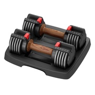 Set Dumbbell Boleh Laras Automatik Kecergasan Rumah Set Dumbbell Latihan Peralatan Kecergasan 13.4kg