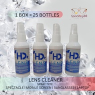 LENS SPRAY | HD LENS CLEANER 60ml | 1 BOX 25 BOTTLES