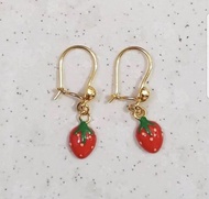 ANTING ANAK STRAWBERRY MERAH | ANTING ANAK TITANIUM ANTI KARAT TIDAK LUNTUR TIDAK ALERGI | ANTING ANAK KEKINIAN