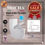 Mocha Italy - NEW YEAR SUPER SALES ONE-PCS WATER CLOSET WC WITH FREE GIFT (MWC7624) YOO LIVING PACKA
