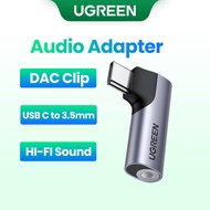 UGREEN USB Type C to 3.5mm Audio Adapter DAC Chip for SAMSUNG S21+ S10 Oneplue 8 Huawei P40 Surface Pro 7 MB Laptop Air 2020