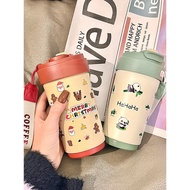 450ml Vacuum Tumbler Flask Water Bottle Botol Air Viral Cute 网红同款保温瓶保温瓶