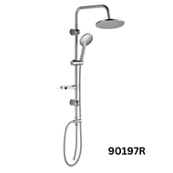 NC Hardware -ชุดเรนเชาเวอร์ Rain Shower เหลี่ยม/หัวกลม  น้ำอุ่น ครบชุด หัว 20 ซม ชุดฝักบัว 3 จังหวะ 