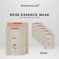 GORGEOUS JO The Aroma Shop Organic Rose Mask (5 Pieces)