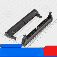 DC2 Male Port 64 Pins Curved 2 Rows 2.54mm Solder PCB Components IC2