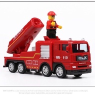 Simulation Children's Fire Truck Toy Sliding Ladder Water Tanker Engineering Toy Car Baby Boy Car Model/Fire Truck / Fire Engine Toy Cars Vehicles / Kid's Fire Fighting Car /