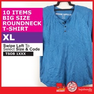 T-shirts Oversize Bundle (Saiz: XL-3XL)  Tshirts Round Neck 3 BUTTON Bundle Plus Size Baju Bundle Sa