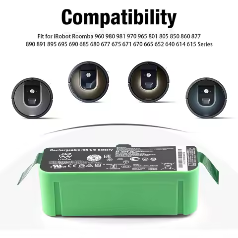 Replacement battery 12800mAh for iRobot Roomba 900 800 700 600 series 960 980 981 965 895 890 860 69