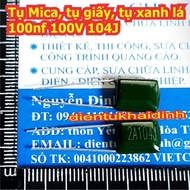 50 Mica capacitors, green paper capacitors 100nf 100V 104J 2A104J KDE1744