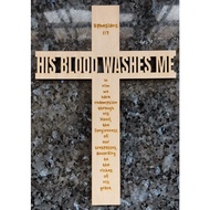 Ephesians 1:7 Wood Cross Christian Christmas Gift Birthday Blessing Decor Wall Art Bible Verse Devot