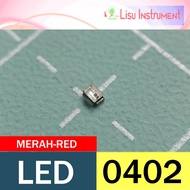 MERAH 0402 1005 SMD LED SMT Ultra Bright Red-Red
