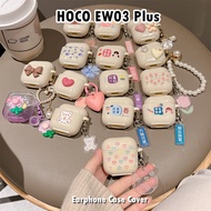 READY STOCKFor HOCO EW03 Plus Case Casing Soft Silicone Simple Fresh Cartoon Earphone Case Cover