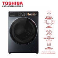 (Bulky) Toshiba 9.5 KG Front Load Washing Machine TW-T25BZU105MWS(MG)