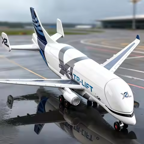 1:72 Airbus Beluga A300-600ST Alloy Large Super Transport Airplane Diecast Passenger Civil Aircraft 