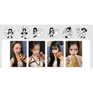 6pcs izna Lomo Cards LIGHT STICK Not Just Pretty Photocards BEEP SIGN N a Who Dat Girl TIMEBOMB MAI 