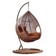 W-8&amp; Hanging Basket Rattan Chair Wholesale Magic Leaf Rattan Hanging Chair Courtyard Home Hammock Outdoor to Swing Indoo