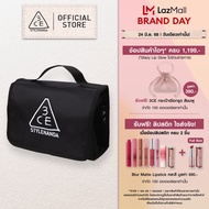 3CE Wash Bag ทรีซีอี กระเป๋าเครื่องสำอาง กระเป๋าจัดระเบียบ สีดำ