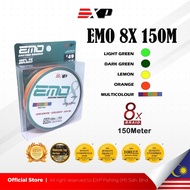 EXP EMO 8X 150m Casting Braided Fishing Line Ultra Sensitive Smooth Thin Strong PE Multifilament Dur