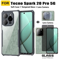 For Tecno Spark 20 Pro 5G Shockproof Phone Case Spark 20 20C Go 2024 Go 2023 Privacy Tempered Glass 