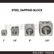 Square Steel Dapping Block Dapping Dies Shaping Tools Jewellery Casting Tools Metal Casting Tools