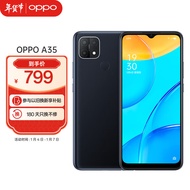 OPPO A35 4GB+128GB 琉璃黑 轻薄时尚外观 AI智能三摄 全网通拍照手机