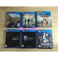 【現貨】近全新 PS4 遊戲片 最終幻想7 最終幻想15 極地戰嚎5 火線獵殺:野境 湯姆克蘭西:全境封鎖 奧丁領域:里