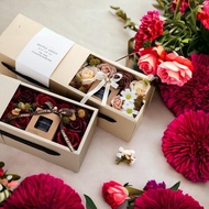 Immense Gift - Aromantic Gift Flower Box Scented Candle Set Gift Box -  Christmas Gift Ideas