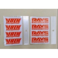 RIM STICKER RAYS VOLK RACING