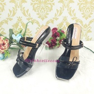 sandal wanita terbaru hak kaca / sandal wanita terkini / sandal wanita dewasa/ sandal wanita heel/ s